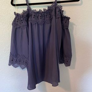 Crochet off the shoulder top